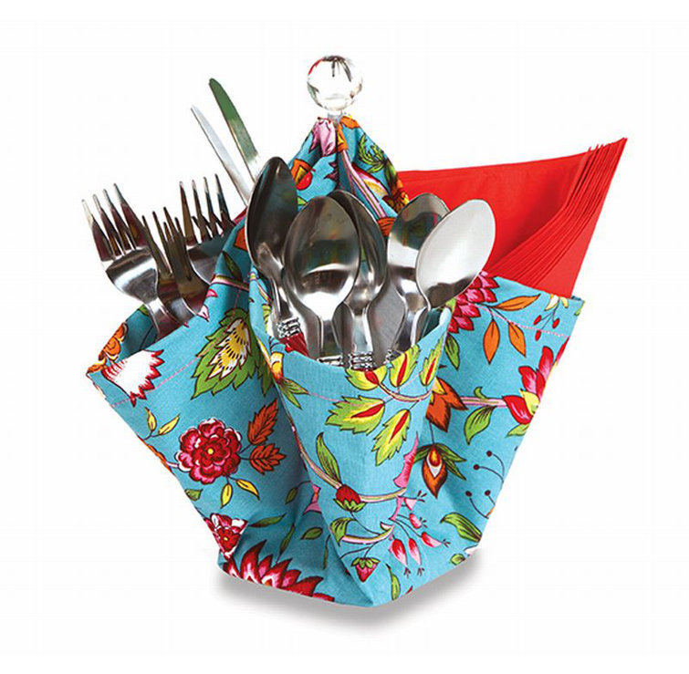 Picnic Plus by Spectrum Decka Polyester Round Flatware Caddy Wayfair